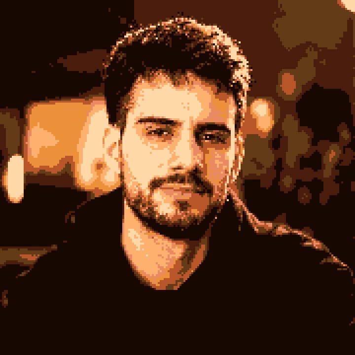 Profile picture converted to pixel art